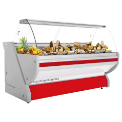 Холодильная витрина для магазина GGM Gastro KRM251N-R (Red)