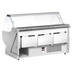 Холодильная витрина для магазина GGM Gastro KRM251N-R (Red) Thumb