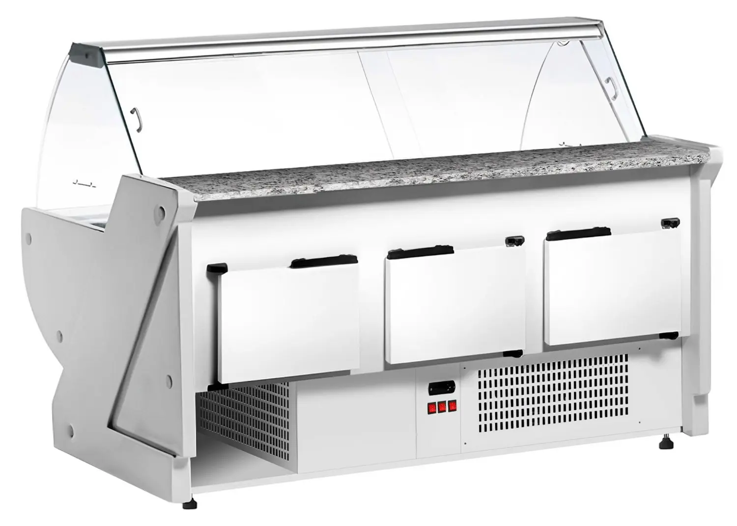 Холодильная витрина для магазина GGM Gastro KRM251N-R (Red) - 4