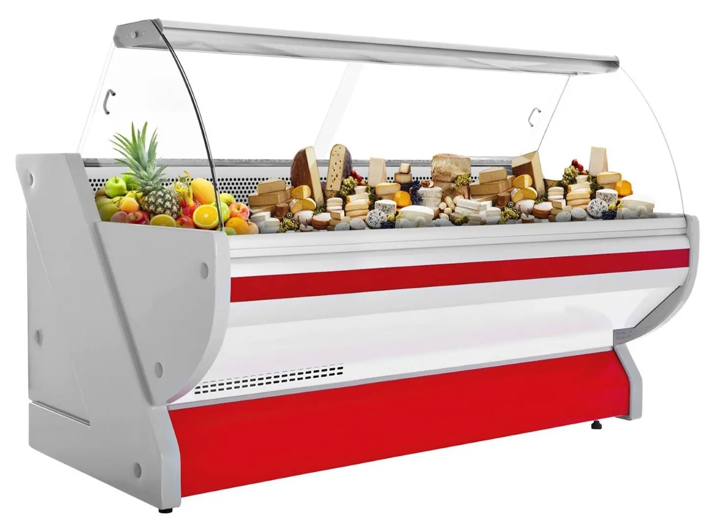 Холодильная витрина для магазина GGM Gastro KRM251N-R (Red)