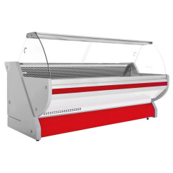 Холодильная витрина для магазина GGM Gastro KRM301N-R (Red) Thumb