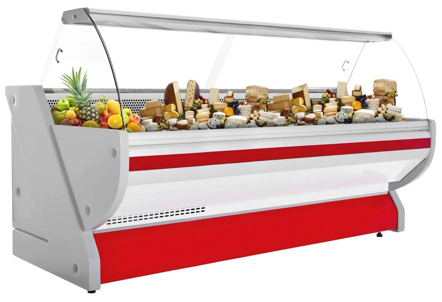 Холодильная витрина для магазина GGM Gastro KRM301N-R (Red)