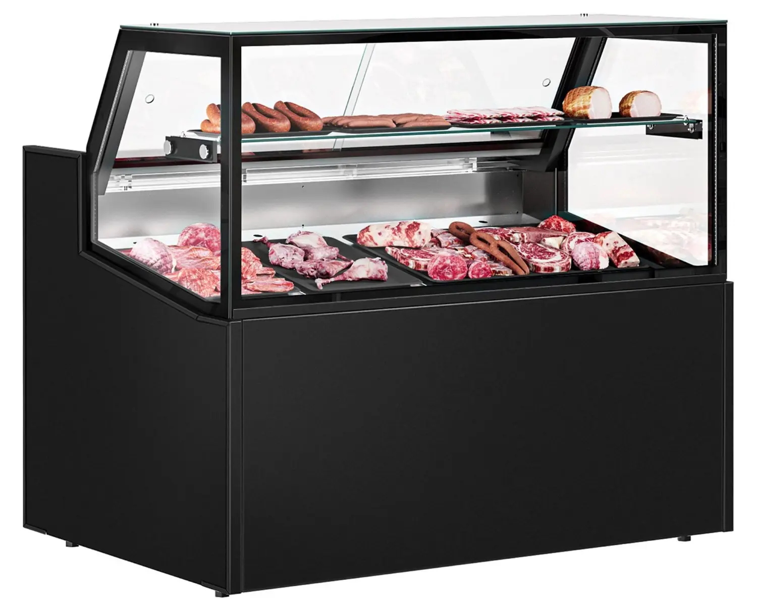 Vitrina frigorifica pentru magazin GGM Gastro KTBL139 (Black)