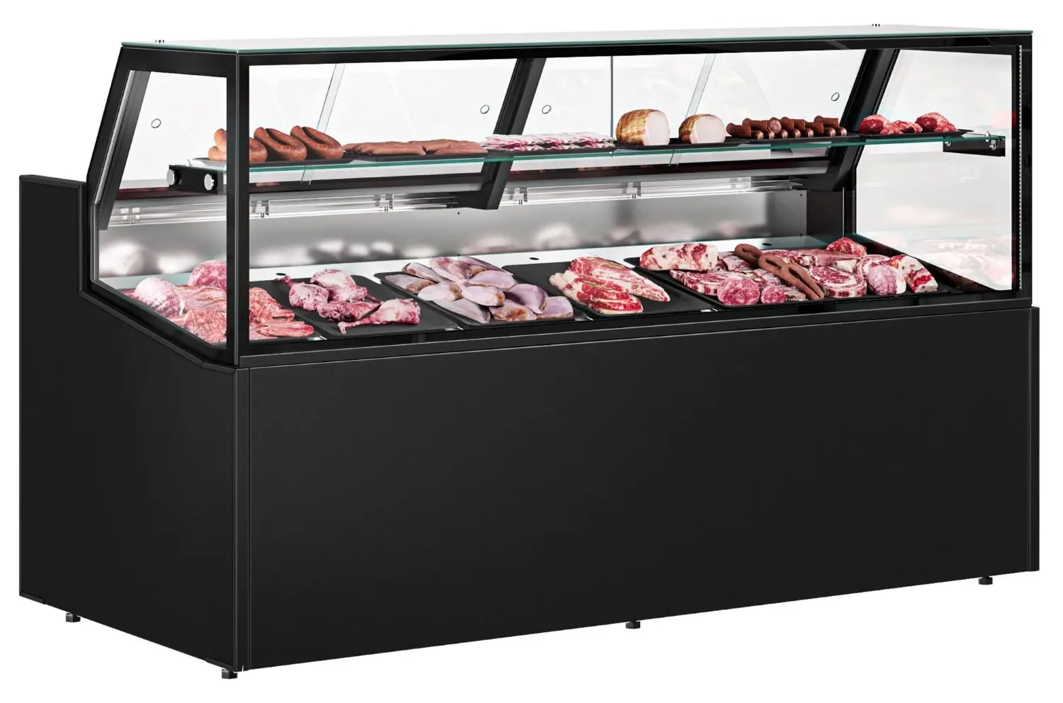 Vitrina frigorifica pentru magazin GGM Gastro KTBL199 (Black)