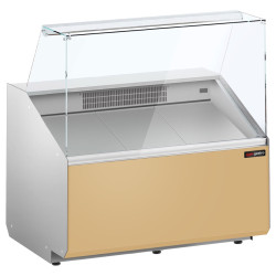 Холодильная витрина для магазина GGM Gastro KTJI109E-BG (Beige) Thumb