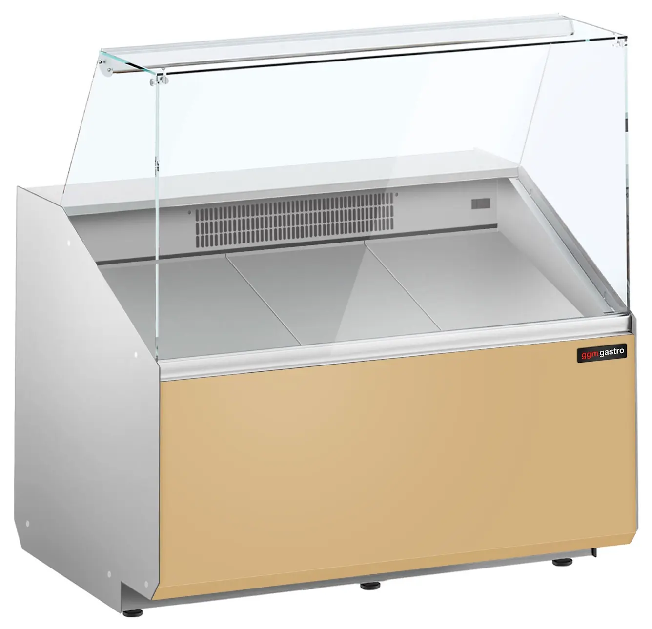 Холодильная витрина для магазина GGM Gastro KTJI109E-BG (Beige) - 2