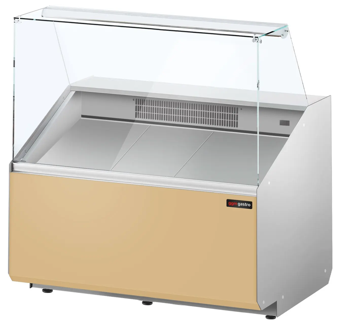 Холодильная витрина для магазина GGM Gastro KTJI109E-BG (Beige) - 3