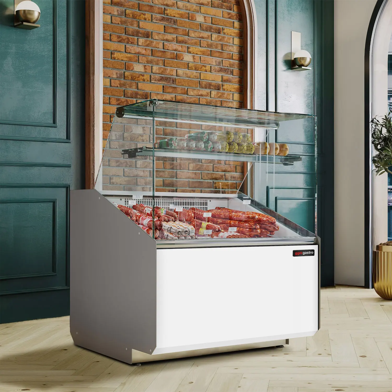 Vitrina frigorifica pentru magazin GGM Gastro KTJI109E-W (White) - 4