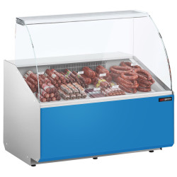 Холодильная витрина для магазина GGM Gastro KTJI109G-B (Blue)