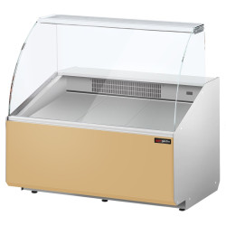 Vitrina frigorifica pentru magazin GGM Gastro KTJI109G-BG (Beige) Thumb