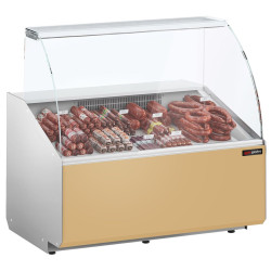 Vitrina frigorifica pentru magazin GGM Gastro KTJI109G-BG (Beige)