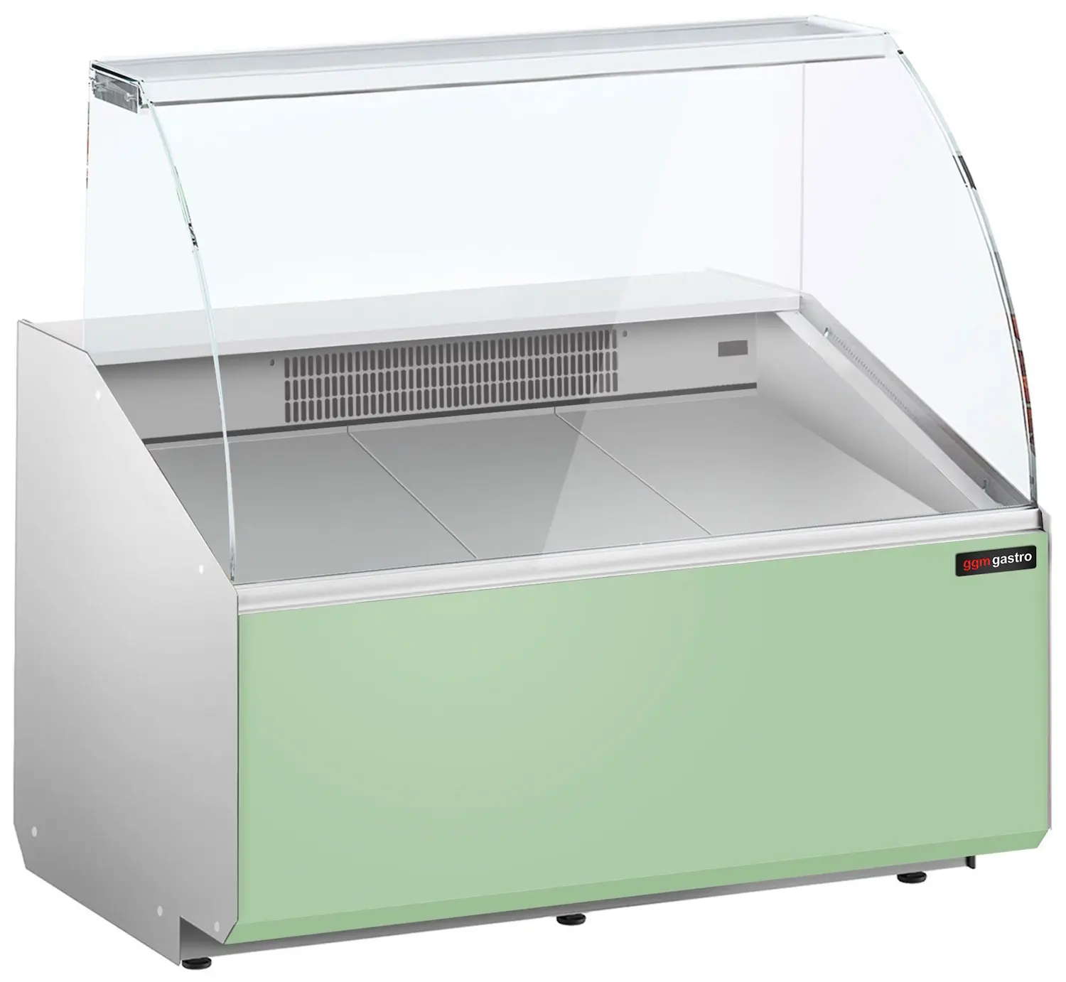 Холодильная витрина для магазина GGM Gastro KTJI109G-G (Green) - 2