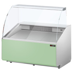 Холодильная витрина для магазина GGM Gastro KTJI109G-G (Green) Thumb