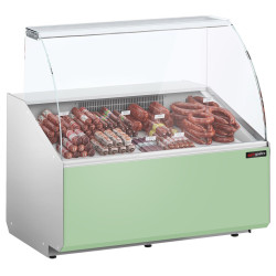 Холодильная витрина для магазина GGM Gastro KTJI109G-G (Green)