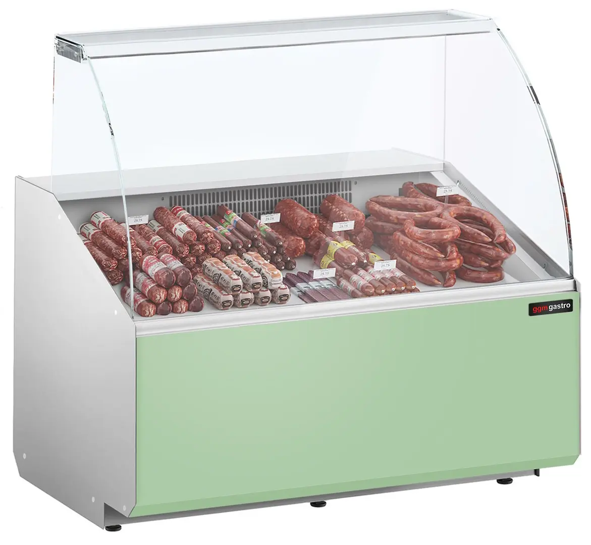 Холодильная витрина для магазина GGM Gastro KTJI109G-G (Green)