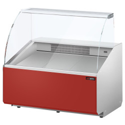 Холодильная витрина для магазина GGM Gastro KTJI109G-R (Red) Thumb