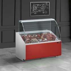 Холодильная витрина для магазина GGM Gastro KTJI109G-R (Red) Thumb
