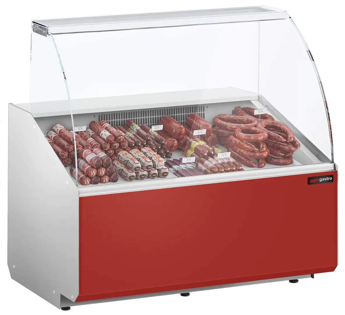 Холодильная витрина для магазина GGM Gastro KTJI109G-R (Red)