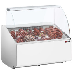 Холодильная витрина для магазина GGM Gastro KTJI109G-W (White)