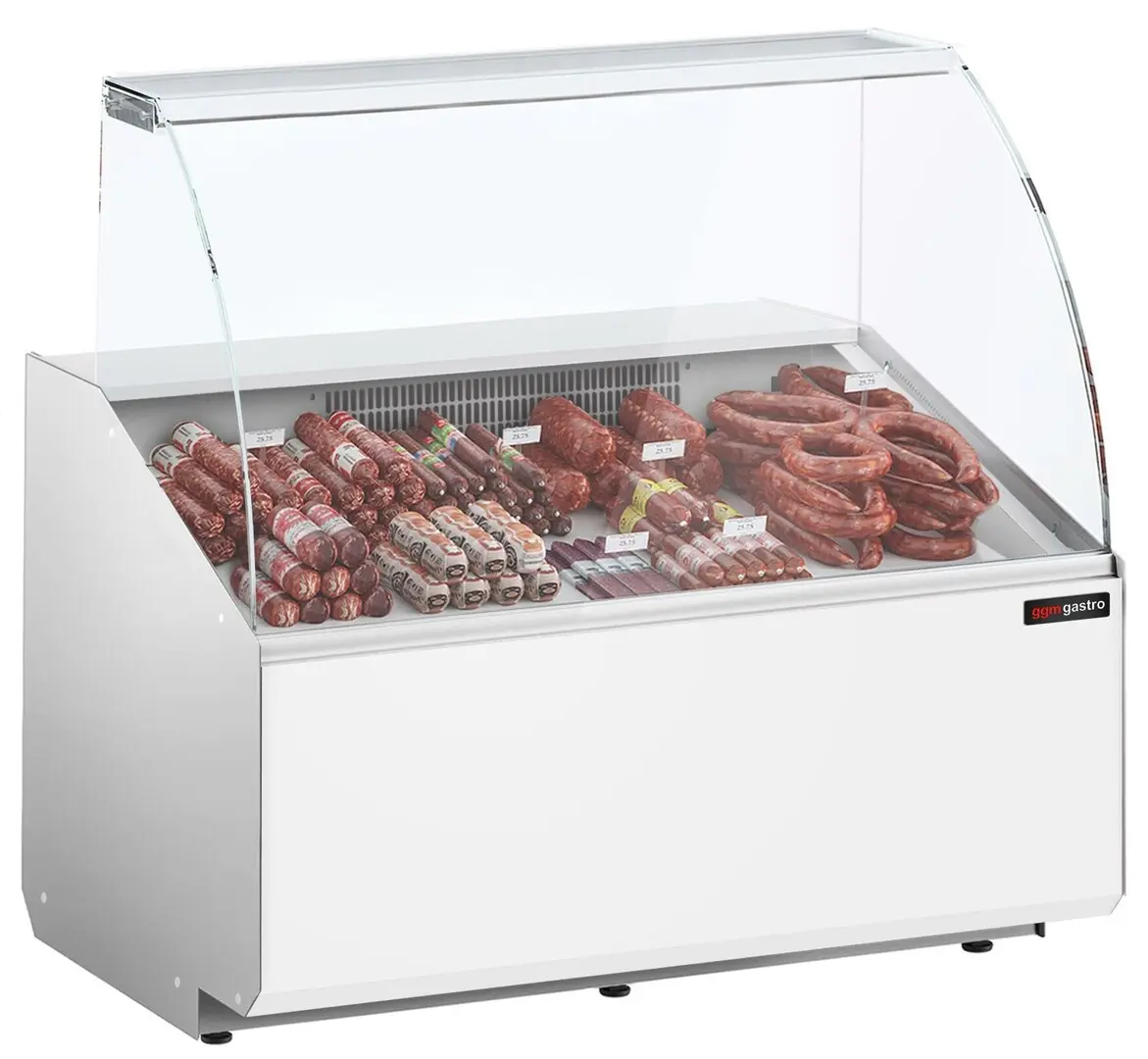 Vitrina frigorifica pentru magazin GGM Gastro KTJI109G-W (White)