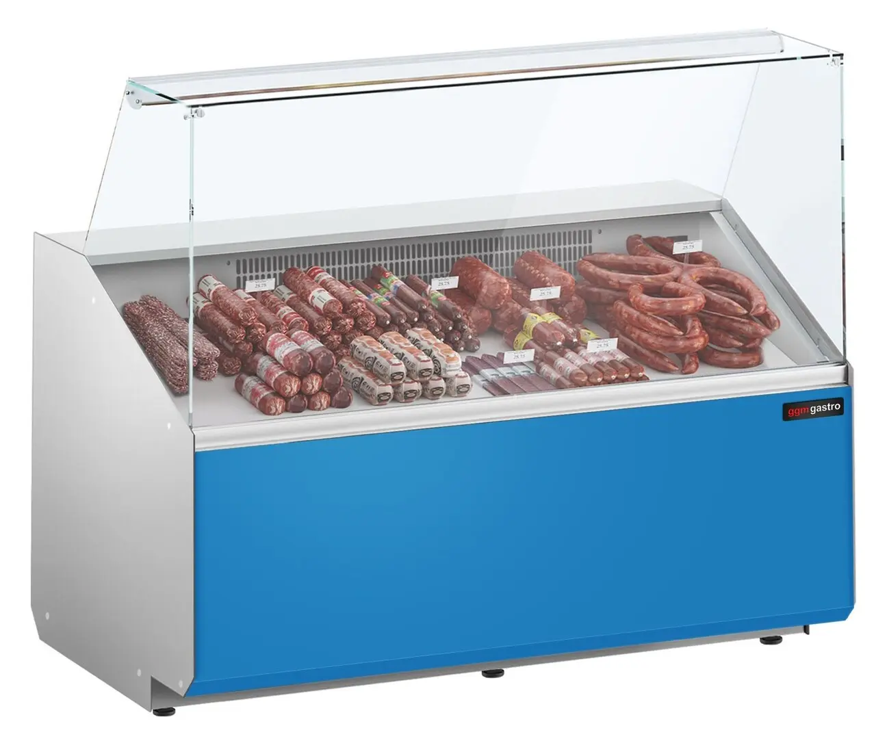 Холодильная витрина для магазина GGM Gastro KTJI129E-B (Blue)