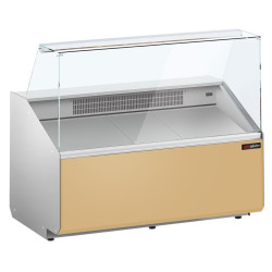 Холодильная витрина для магазина GGM Gastro KTJI129E-BG (Beige) Thumb