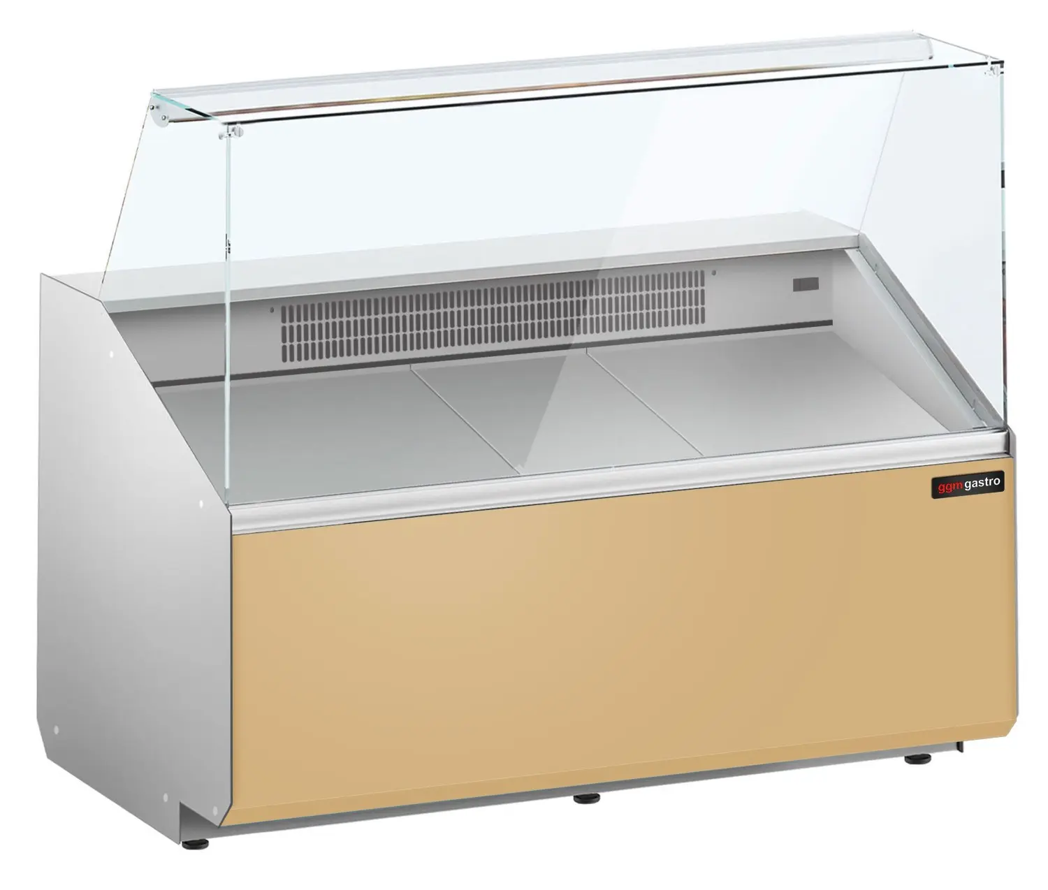 Холодильная витрина для магазина GGM Gastro KTJI129E-BG (Beige) - 2
