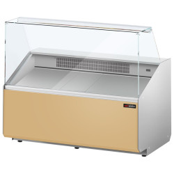 Холодильная витрина для магазина GGM Gastro KTJI129E-BG (Beige) Thumb