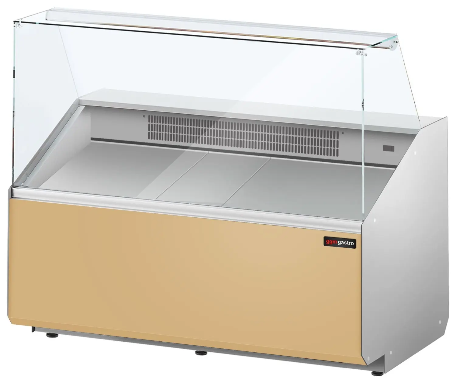 Холодильная витрина для магазина GGM Gastro KTJI129E-BG (Beige) - 3