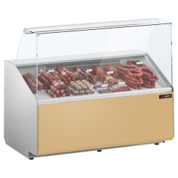 Холодильная витрина для магазина GGM Gastro KTJI129E-BG (Beige)
