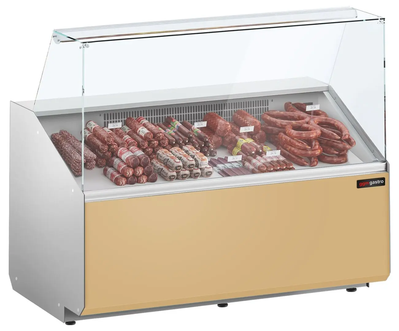 Холодильная витрина для магазина GGM Gastro KTJI129E-BG (Beige)