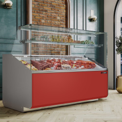 Vitrina frigorifica pentru magazin GGM Gastro KTJI129E-R (Red) Thumb