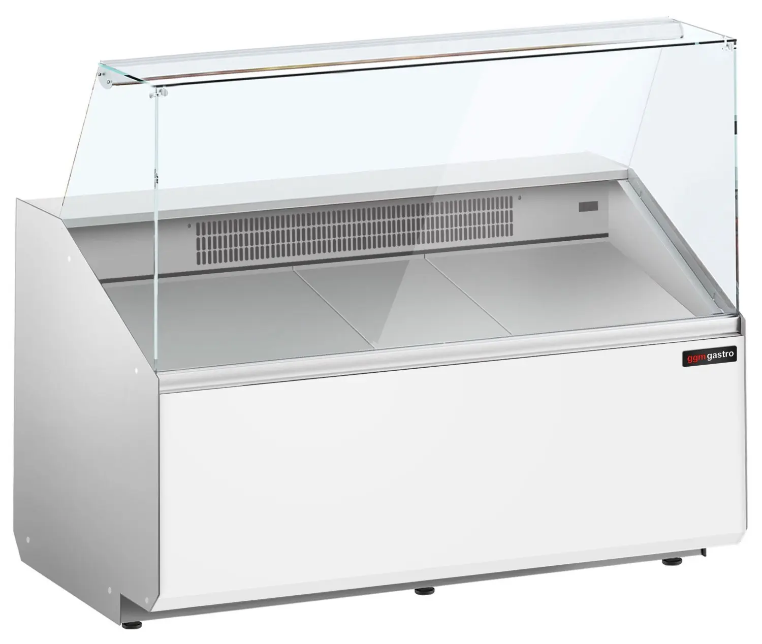 Vitrina frigorifica pentru magazin GGM Gastro KTJI129E-W (White) - 2