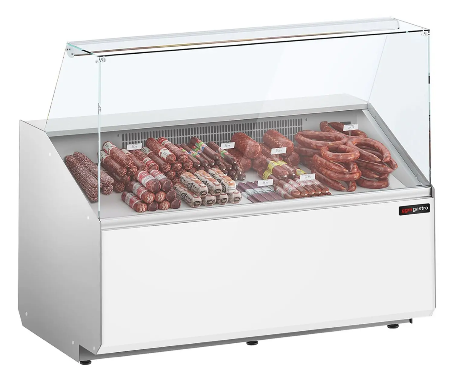 Vitrina frigorifica pentru magazin GGM Gastro KTJI129E-W (White)