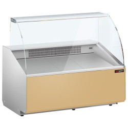 Vitrina frigorifica pentru magazin GGM Gastro KTJI129G-BG (Beige) Thumb