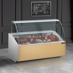 Vitrina frigorifica pentru magazin GGM Gastro KTJI129G-BG (Beige) Thumb