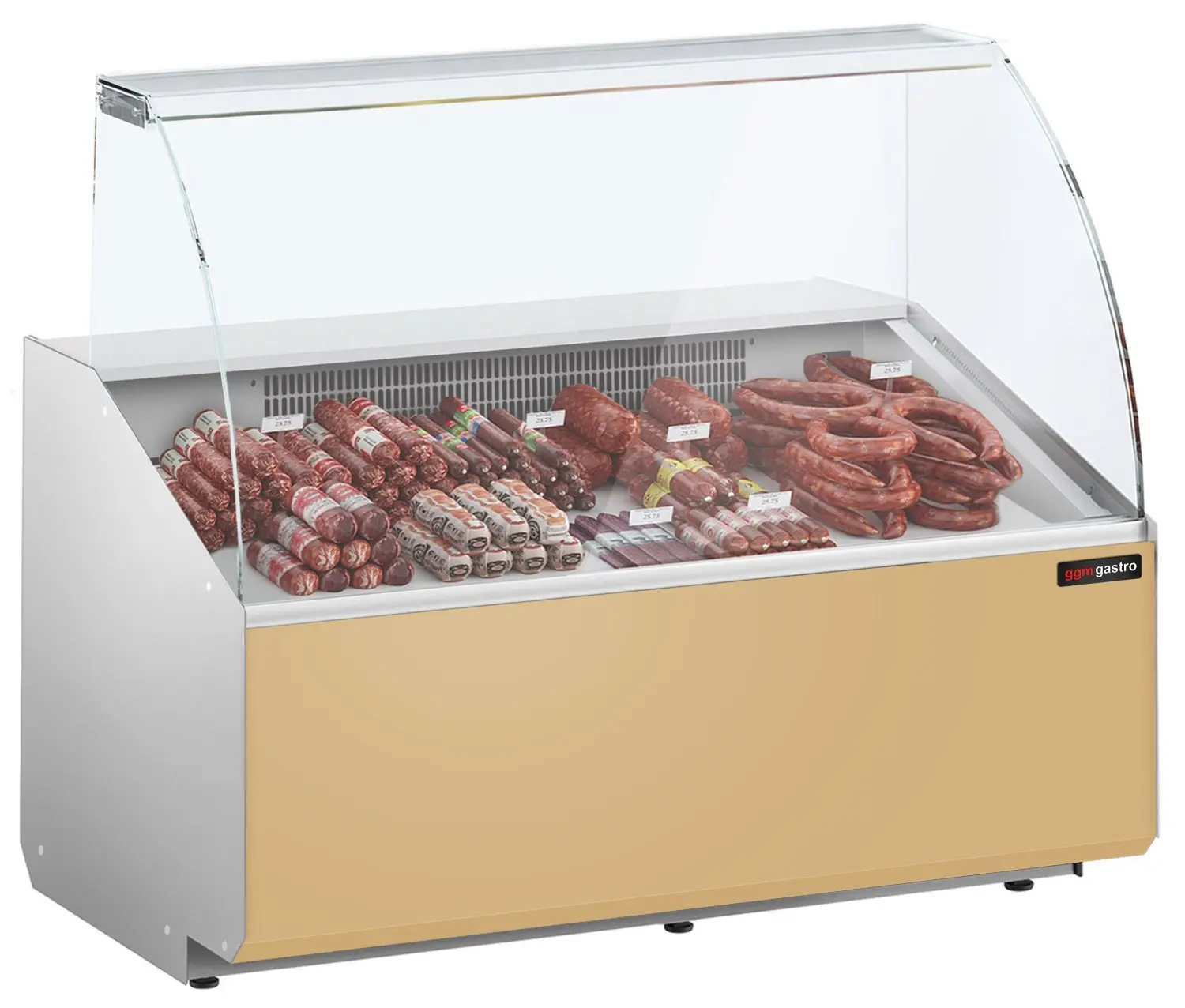 Vitrina frigorifica pentru magazin GGM Gastro KTJI129G-BG (Beige)