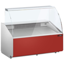 Холодильная витрина для магазина GGM Gastro KTJI129G-R (Red) Thumb