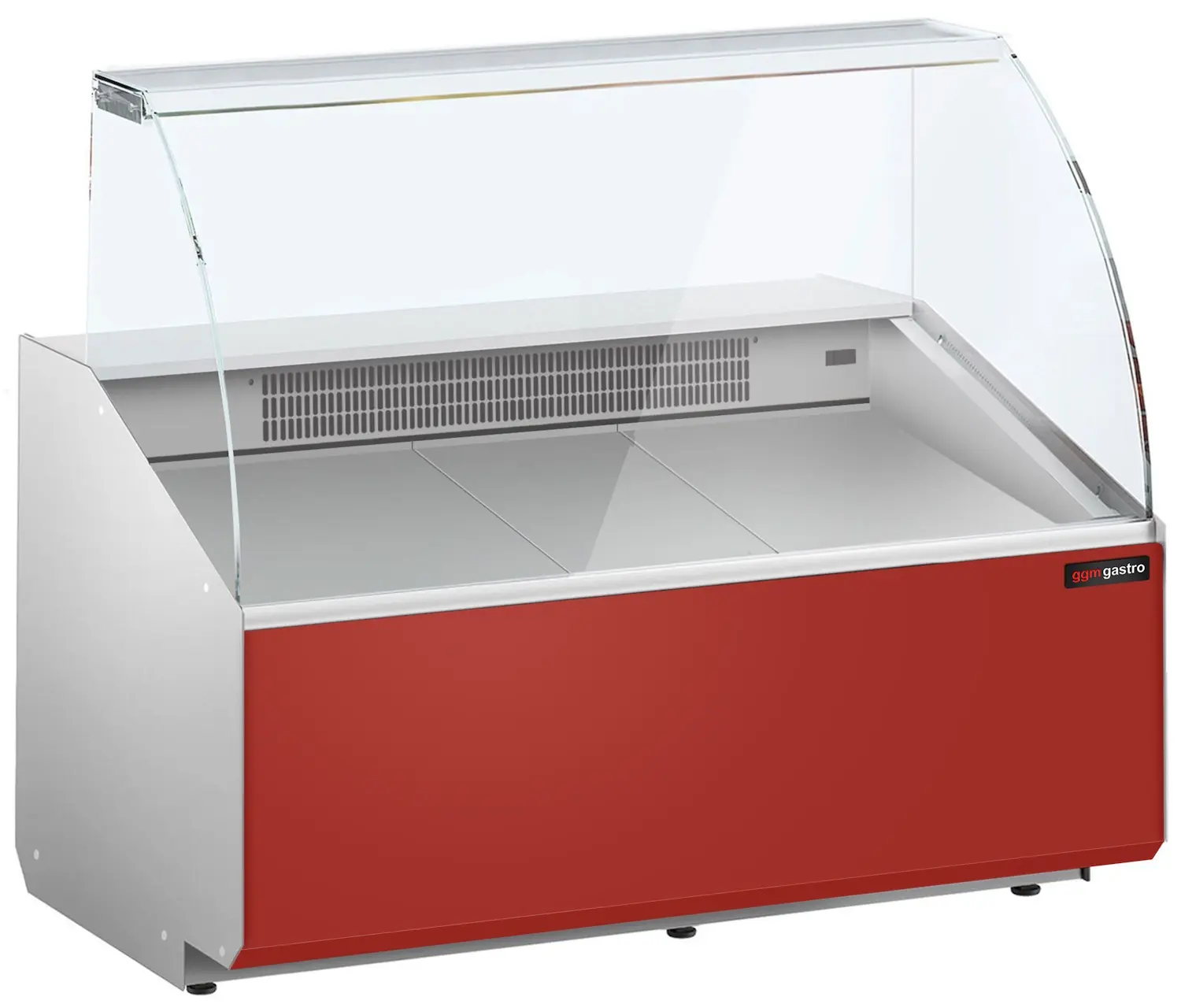 Холодильная витрина для магазина GGM Gastro KTJI129G-R (Red) - 2