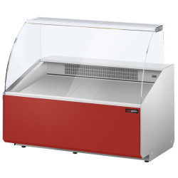 Холодильная витрина для магазина GGM Gastro KTJI129G-R (Red) Thumb