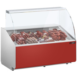 Холодильная витрина для магазина GGM Gastro KTJI129G-R (Red)