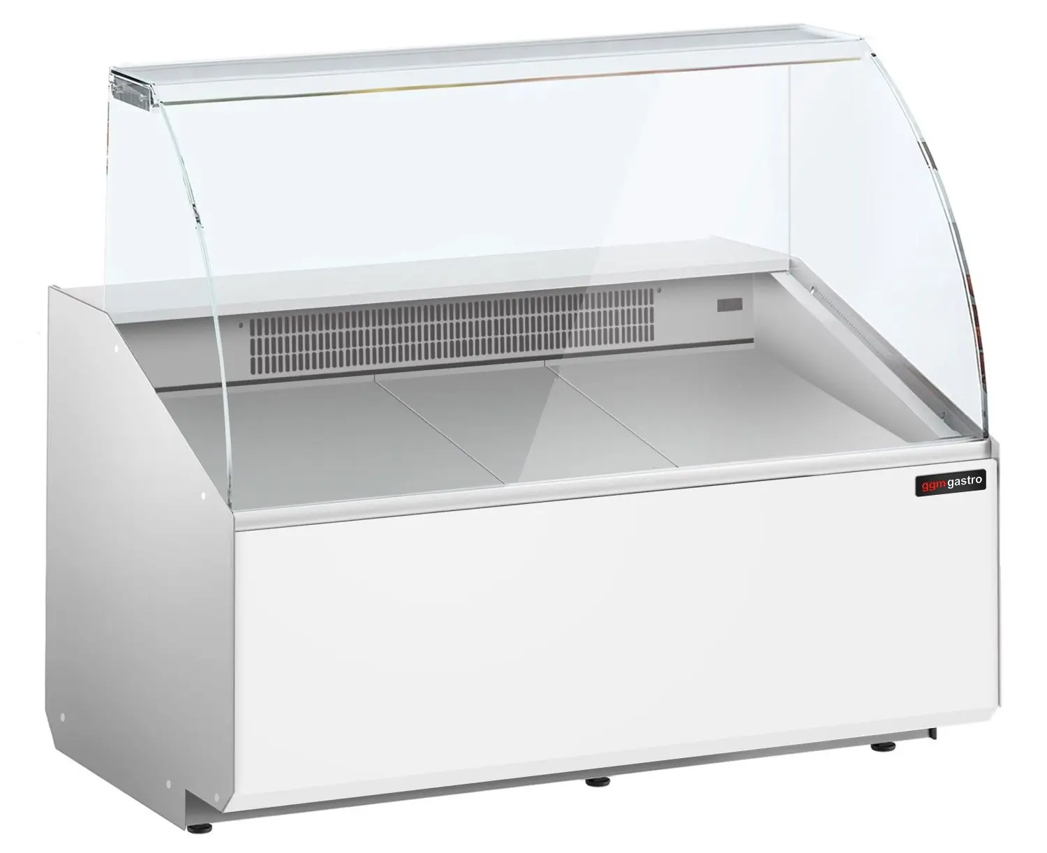 Холодильная витрина для магазина GGM Gastro KTJI129G-W (White) - 2