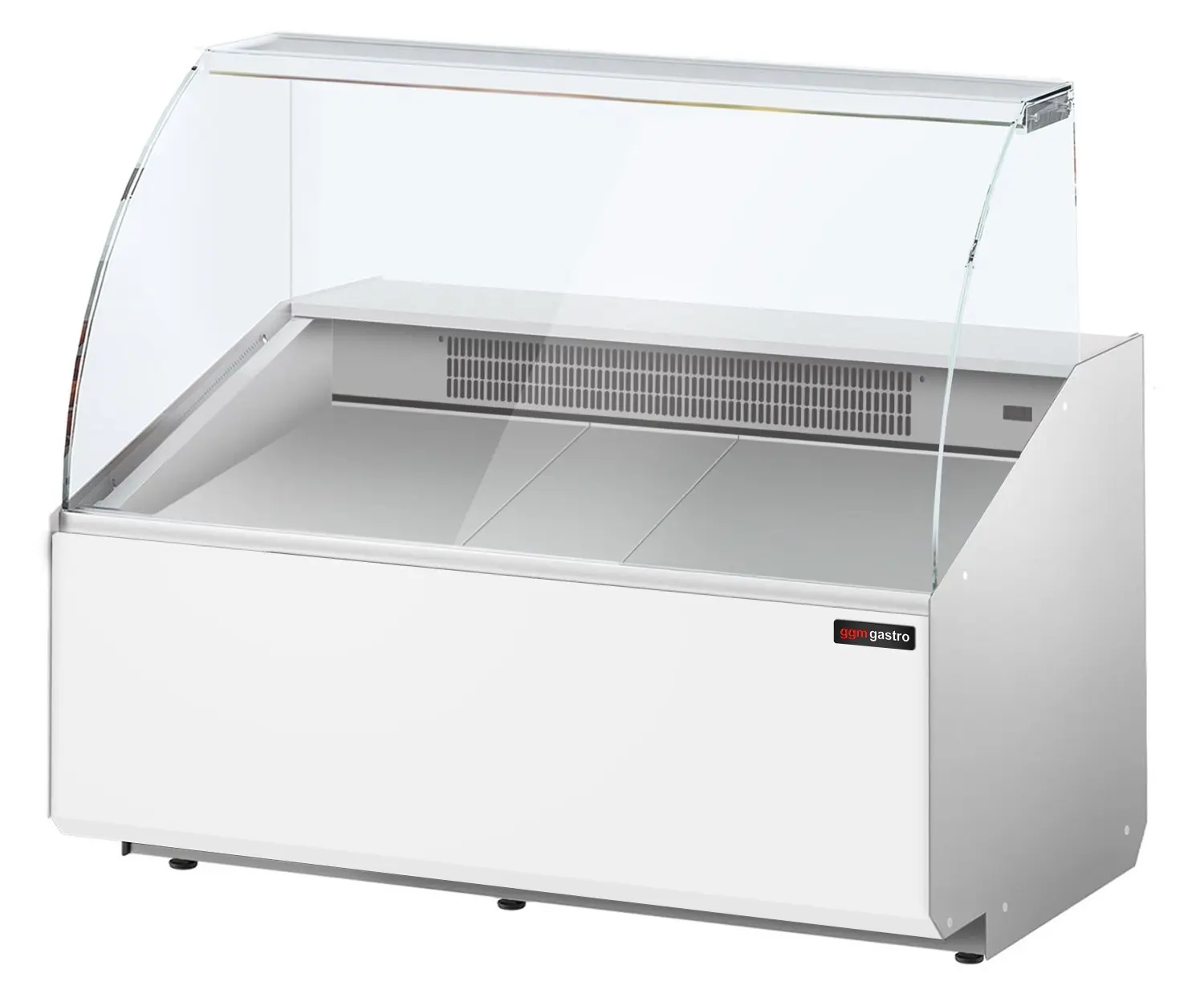 Холодильная витрина для магазина GGM Gastro KTJI129G-W (White) - 3