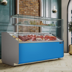 Vitrina frigorifica pentru magazin GGM Gastro KTJI159E-B (Blue) Thumb