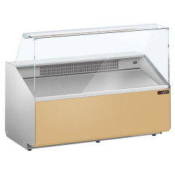 Холодильная витрина для магазина GGM Gastro KTJI159E-BG (Beige) Thumb