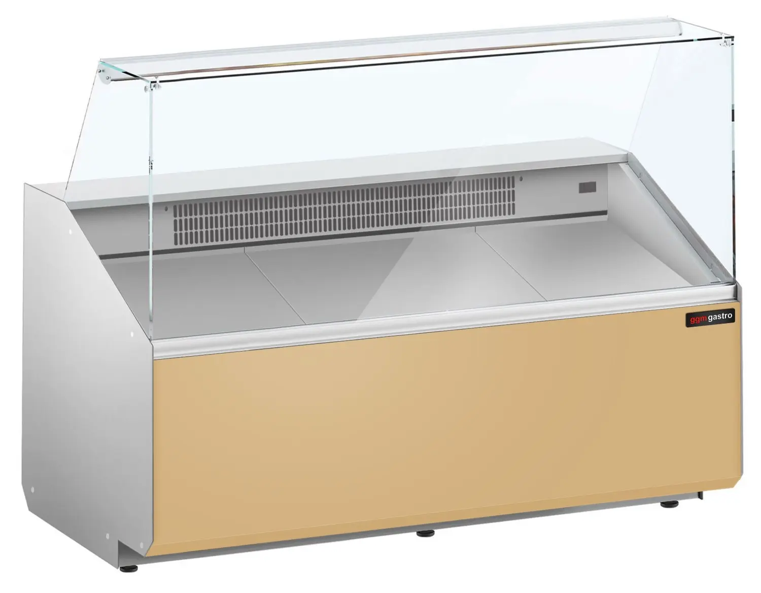Холодильная витрина для магазина GGM Gastro KTJI159E-BG (Beige) - 2
