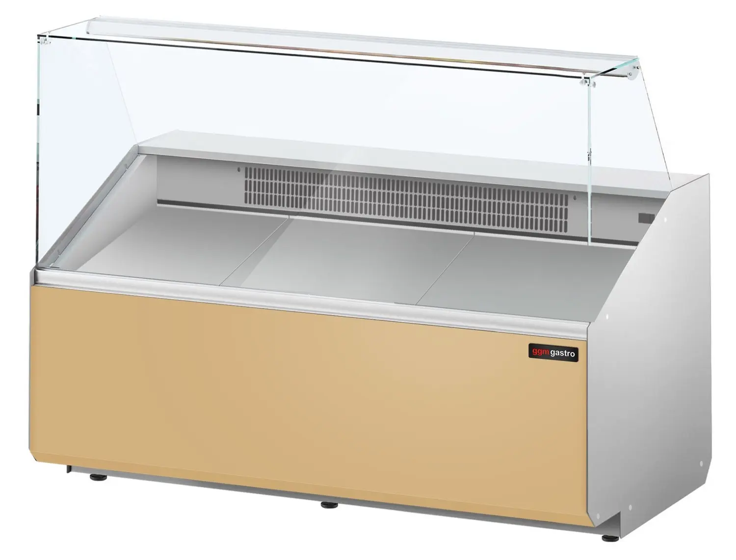 Холодильная витрина для магазина GGM Gastro KTJI159E-BG (Beige) - 3