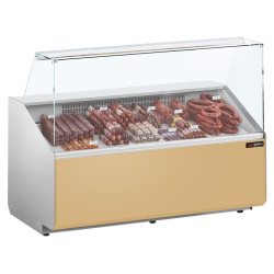 Холодильная витрина для магазина GGM Gastro KTJI159E-BG (Beige)