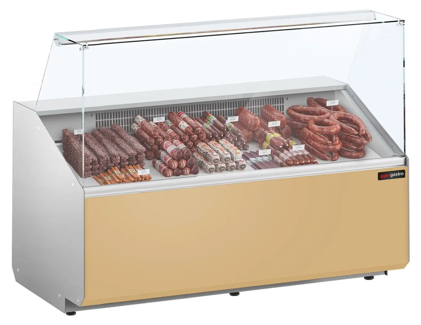 Холодильная витрина для магазина GGM Gastro KTJI159E-BG (Beige)