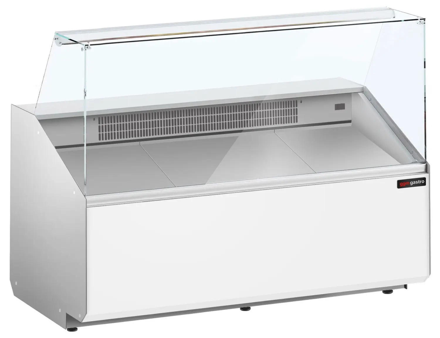 Vitrina frigorifica pentru magazin GGM Gastro KTJI159E-W (White) - 2